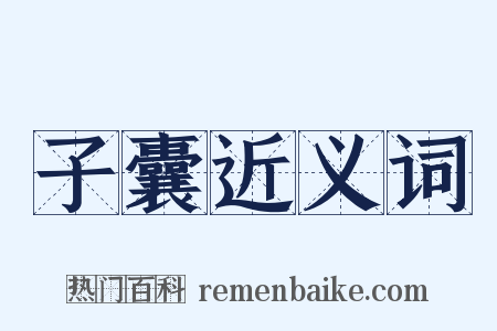 子囊近义词是什么意思的图片